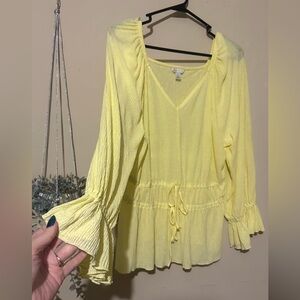 Cato Large Yellow Women's Blouse